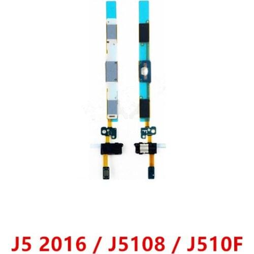 Home Button Sensor Earphone Jack Ribbon FPC Flex Cable Replacement Parts For Samsung Galaxy J5 (2016) J510 J510F J5108
