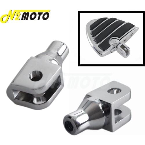 Chrome Motorcycle Front Foot Pegs Adapter for Can-Am Honda GL1800 Suzuki Boulevard M50 M90 Volusia 800 M109R Footrests Adjuster