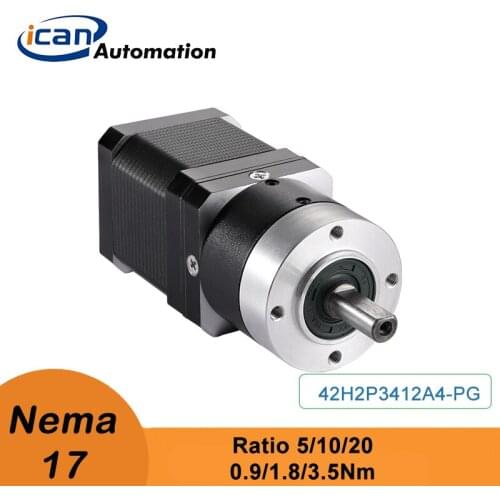 ICAN Planetary Geared Stepper Motor Nema17 0.9Nm 1.8Nm 3.5Nm 1.2A Gear Reducer