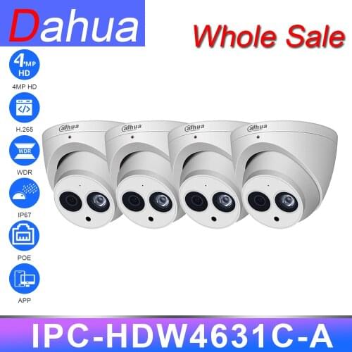Dahua IP Camera Security 6MP HD IPC-HDW4631C-A Network Cam Camara Surveillance Night Vision IR30M H.265 PoE Built-in Mic Cameras
