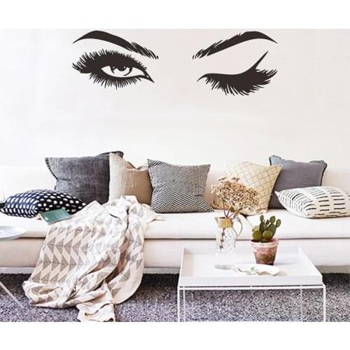 Creative Pretty eyelashes Wall Sticker room decorations for home wallpaper Decals Sexy stickers