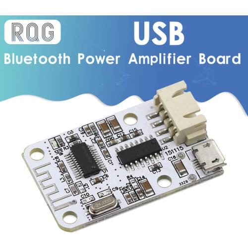 Mini Bluetooth audio digital power amplifier board USB power supply Bluetooth receiving digital power amplifier