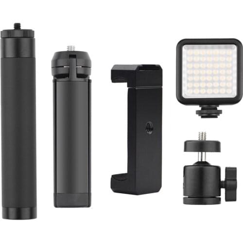 Mini Desktop Tripod for Camera Mobile Phone Handheld Portable Extension Pole Selfie Stick Outdoor Photography Selfie Bracket Set