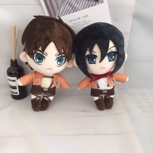 Anime Attack on Titan Plush Doll Toy Levi Ackerman Cute Soft Stuffed Pillow Kids Gift 20cm