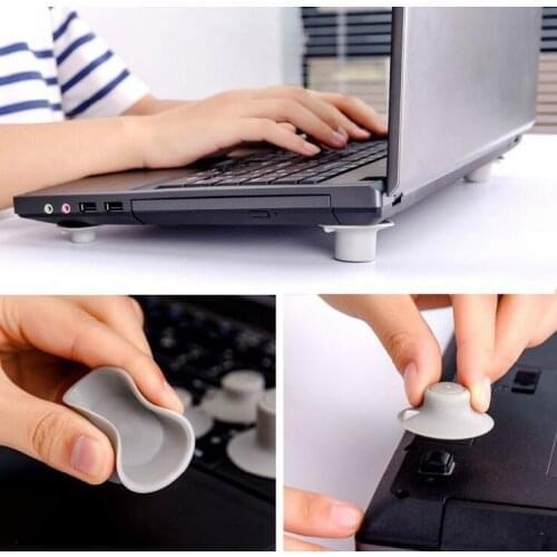 4 Pcs/lot laptop Heat Reduction Radiating cool feet Stand for Computer cooling 2Pcs Convenient Mini Big + 2Pcs Small Notebook