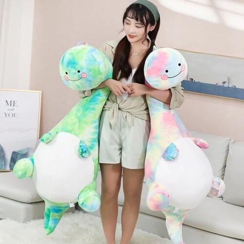 Rainbow Dinosaur Plush Toys Stuffed Animal Giant Size Soft Pillow Kawaii Birthday Gift Home Decoration