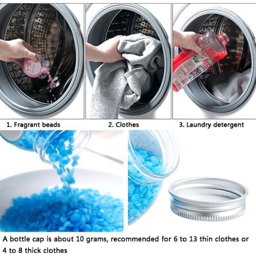 100g Lasting Fragrance Beads Laundry Softener Washing Machine Detergent Perfume U2JC