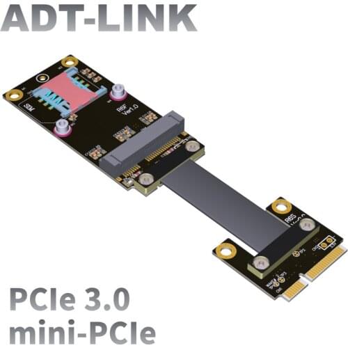 MPCIe mSATA extension adapter wireless card extension mini PCI-e Support for mSATA SSD extension, support for WIFI card PCIe3.0