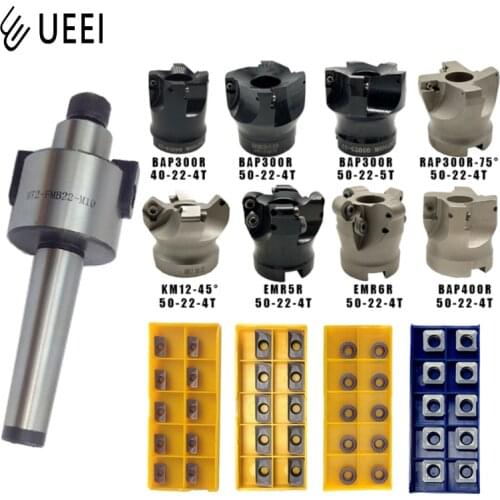 1PC MT2 MT3 MT4 FMB22 Mohs tool holder +1PC BAP300R BAP400R RAP300R EMR5R EMR6R KM12-50 APMT1135 604 Face milling cutter head