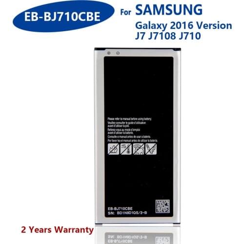 100% Genuine EB-BJ710CBE EB-BJ710CBC Phone Batteries For GALAXY 2016 Version J7 SM-J7109 J7108 J710F J710K J710H J710M 3300mAh
