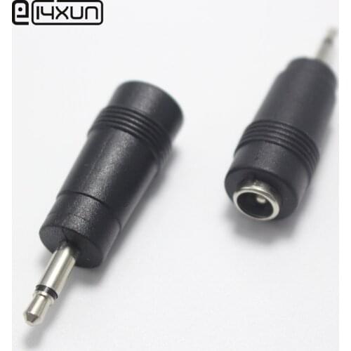 5.5*2.1mm female jack to 3.5mm 2pole Mono Male plug DC Power Connector Adapter DC Power Conversion Head