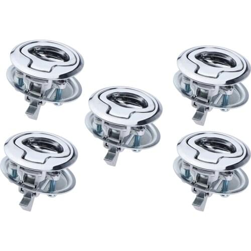 316 Marine Grade Stainless S Round Hatch Flush Boat Hatch Lift Ring 45mm, 5pcs