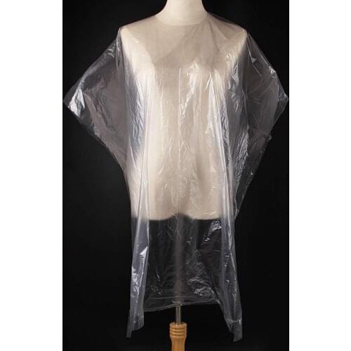 50 Pcs Dyed Hair Transparent Disposable Scarf Waterproof Membrane Cloth Home Hairdressing Tool