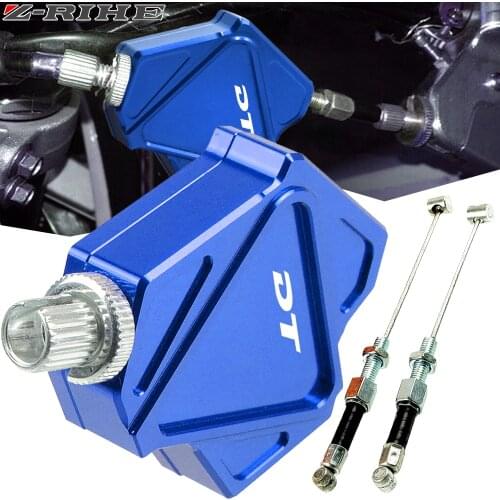 For DT logo Motorcycle CNC Aluminum Stunt Clutch Lever Easy Pull Cable System For YAMAHA DT125 DT200 DT230 DT 125 200 230 LANZA