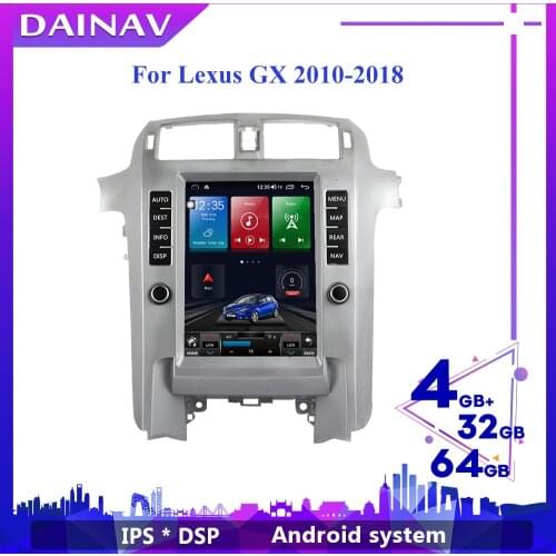 12.1 INCH Vertical Screen Android Car GPS Navigation For lexus GX 2010-2018 Car Multimedia DVD Player Auto Radio Tape Recorder