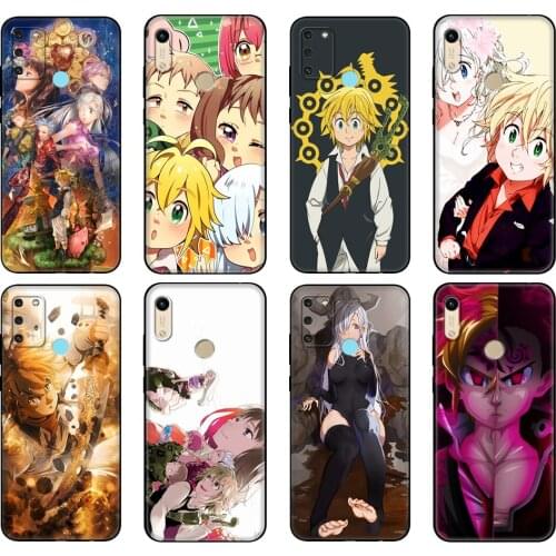 Black tpu Case For Honor 8a Prime 8s 9 10X Lite 9A 9C 9X Premium Pro 9S Case Cover Nanatsu no Taizai 7 Deadly Sin