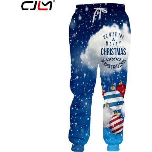 CJLM Man New Cloud Bell Sweatpants 3D Printed Mens Large Size Leisure Trousers Funny Christmas Pants Suppliers