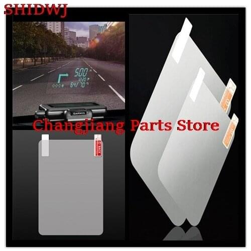 Hot sale 3size PET Display HUD Reflective Film Head Up Display System Film protective film Car OBD II Fuel Consumption Overspeed