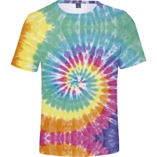 Tie Dye 3d printed t shirt summer short sleeve t-shirt women/men casual o neck tshirt Tumblr plus size t shirts tops clothes