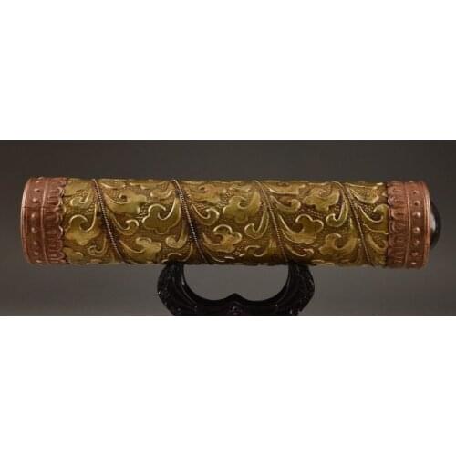 7.68 inch / Elaborate Chinese manual collection Brass totem of kaleidoscope