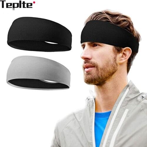 Fashion Unisex Solid Color Headband Hair Elastic Bands for Men Women Stretch Outdoor Fitness Head Bands Hairband