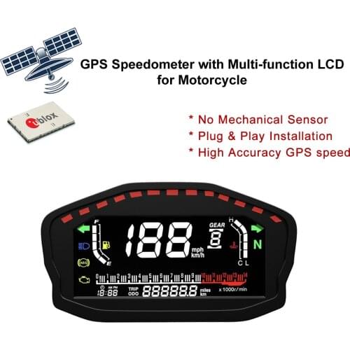 2021 New Universal LED LCD Speedometer Digital Waterproof Odometer Tachometer For 1,2,4 Cylinders Motorcycle Car Electronics