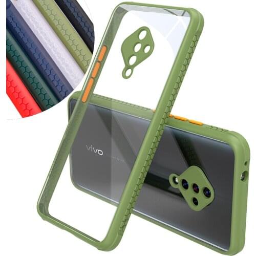 Anti-Skid Clear Case For vivo V17 RU Russia Slim Armor Drop resistance Transparent Anti-slip Cover