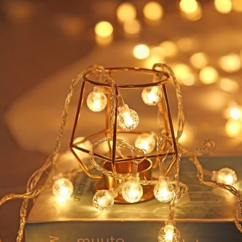 Fairy Lights Copper Wire LED String Lights Christmas Garland Indoor Bedroom Home Wedding New Year Decoration Battery Powered