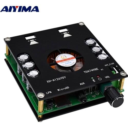 AIYIMA TDA7498E Bluetooth 5.0 Power Home Amplifier Board Sound Amplifier 160Wx2 Hifi Digital Stereo Audio Amplificador