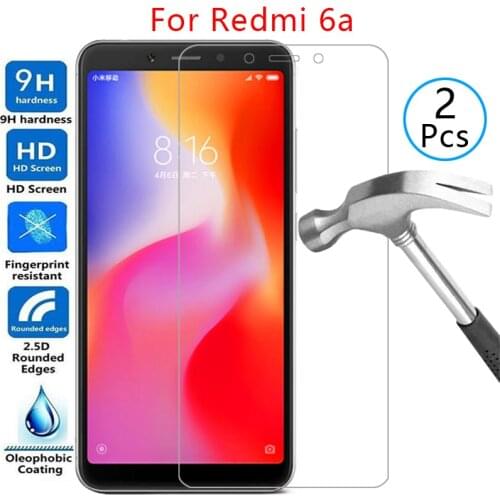 Tempered glass screen protector for xiaomi redmi 6a case cover on ksiomi redmi6a 6 a a6 5.45 protective phone coque bag readmi6a
