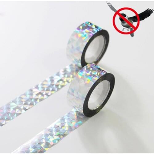 1 Roll Anti Bird Tape Durable Non-fading PET Portable Pigeons Repeller Ribbon for Garden park plant house