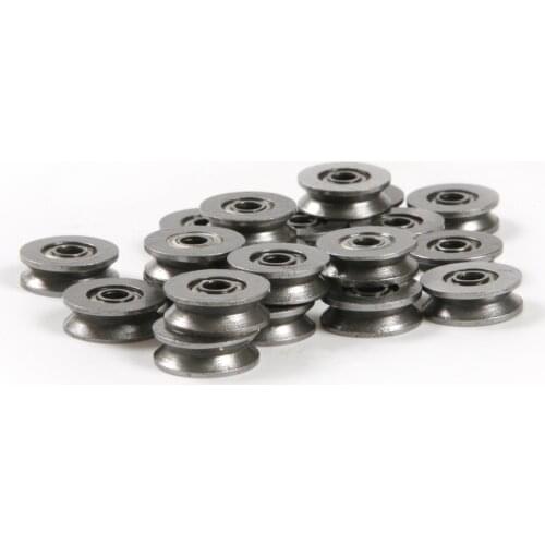 20pcs/set Professional Bearing set hardware tools 3*12*4mm Model 603ZZ Wire pulley with V groove Bearing depth 1mm width 2mm