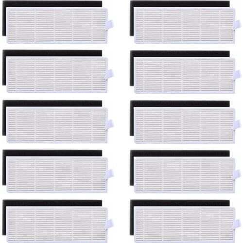 20pcs/lot Hepa Filter Sponge for Ilife A4s Filter Ilife A4s A40 A4 A4e A4s Pro A6 A8 A8s X623 Robot Vacuum Cleaner Parts Filter