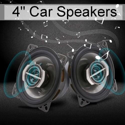200W 2 Pcs 4 Inch Car Speaker 360 Degree Stereo Surround DIY Bass Horn Subwoofer Coaxial Loudspeaker Home Car Modified Speaker