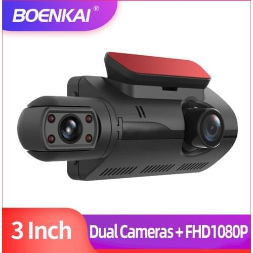 3Inch Screen Two Ways Driver Camcorder Car Accessories IR Dashboard Camera Vehicle Dvr