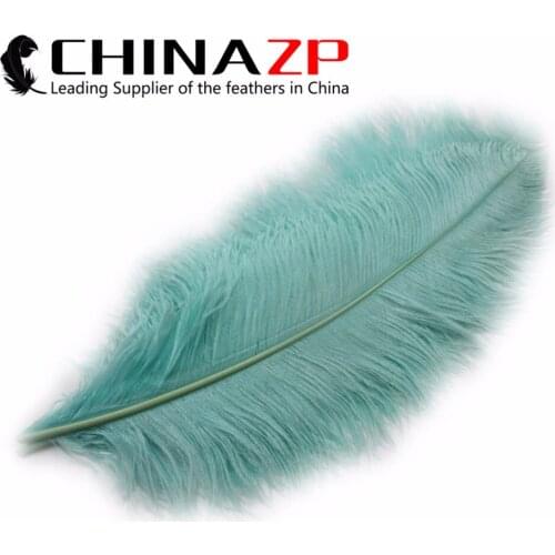 CHINAZP Factory Size 22-24inch (55-60cm) 50pcs/lot Cheap Wholesale Dyed Lime Green Large Ostrich Feathers