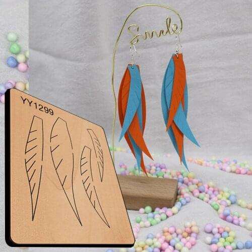 Wooden die-cutting die multiple earring die YY1299 compatible with most manual die-cutting
