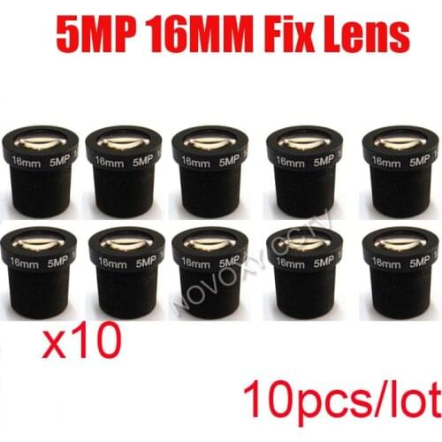 DIY 16mm 5MP HD 1/2.5 Inch CCTV Lens 10pcs/lotM12 Interface Mount For CCTV Analog / IP Camera Free Shipping