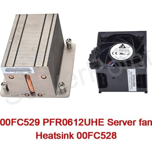 Well Tested heatsink fan assembly 00FC529 PFR0612UHE Server fan & heatsink 00FC528 For lenovo RD 450 RD650 Refurbished