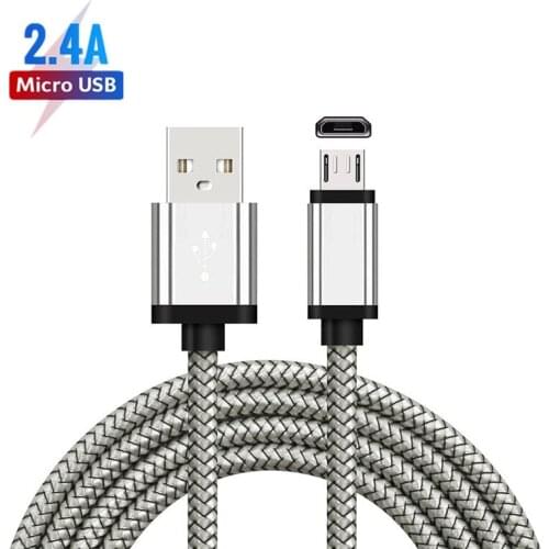 2.4A Micro USB Cable Quickly Charge For Samsung Galaxy A02 A3 J2 J5prime J7 Pro M01 CORE 1M 2M Galaxy S7 Edge S6 S5 S4 data sync
