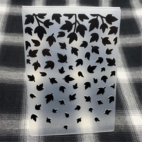 Maple leaves falling leaves print DIY Plastic Embossing Folders for DIY Scrapbooking Paper Craft/Card Making Decoration Supplies