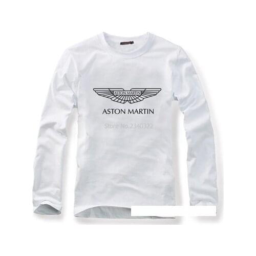 For man and woman cotton Aston Martin T-shirt autumn long-sleeved spring can fans full sleeve T shirt