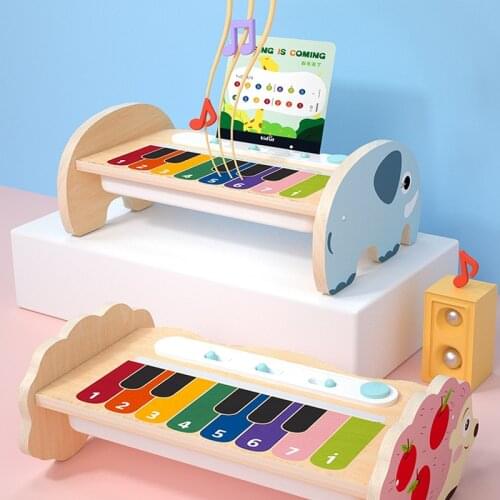 Kidus Touch Xylophone Wooden Musical Toy with Lights wooden touch piano for toddlers