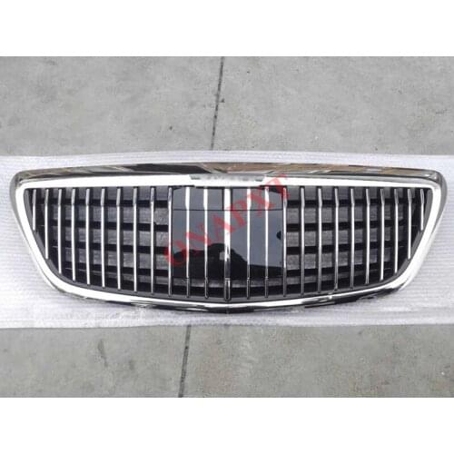 Plastic Front Bumper Grill Mesh Racing Middle Grill Center Vertical Bar 2016-2020 For Mercedes-Benz E-Class W213 Maybach Style