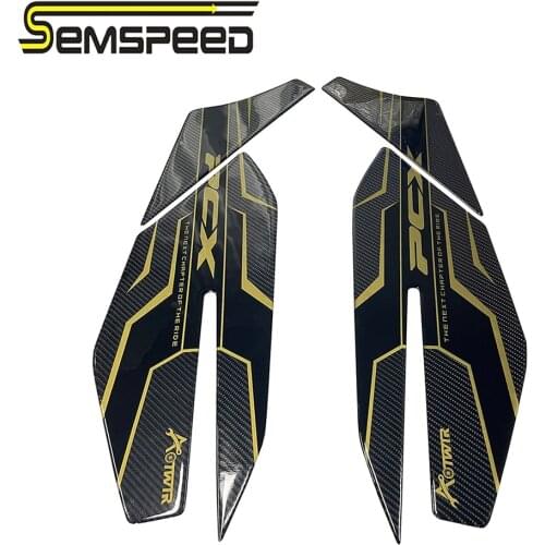 SEMSPEED PCX160 PCX125 2021 Moto Footrest Foot Pedal Side Stickers for Honda PCX 125 PCX 160 Side Panel Decals Footpegs Stickers