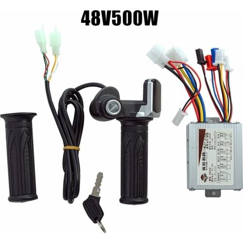 EBike Brushed Controller Throttle Grip 24V36V48V 250W350W500W1000W For Bicycle Electric Scooter Motor Accessories
