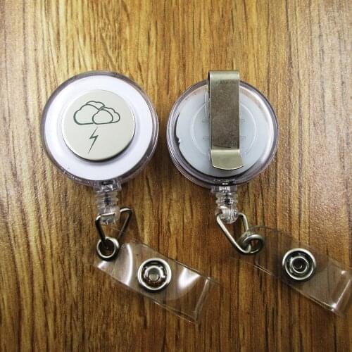 Storm ID Badge Reel gift for him/her friend family retractable recoil id badge holder work fun
