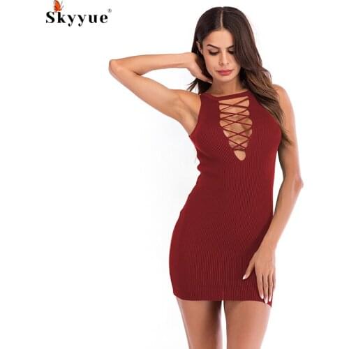 Skyyue Sleeveless Summer Dresses