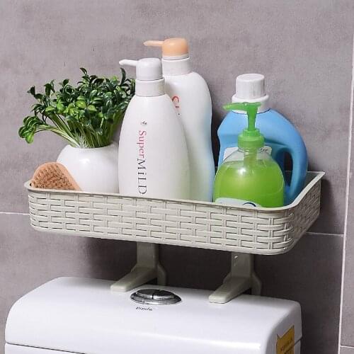 Home Bathroom Storage Rack Multifunction Strong Adhesive Rack Toiletries Shelves for Bathroom Organizer Accessories