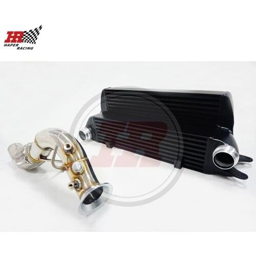 HP RACING Tuning Performance Intercooler + 70mm Downpipe For E60 535D 2004-2010 Particle filter Replacement pipe DPF Off